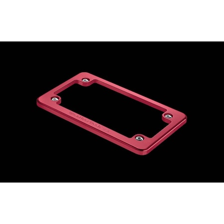 Weathertech Red Billet Motorcycle License Plate Frame 8AMPF4